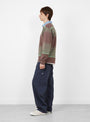 Langdon Rugby Shirt Peppercorn Gramicci (model side) at Couverture & The Garbstore