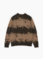Mohair Splatter Sweater Taupe Splatter Gramicci (Back) at Couverture & The Garbstore