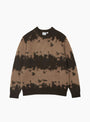 Mohair Splatter Sweater Taupe Splatter Gramicci (Front) at Couverture & The Garbstore