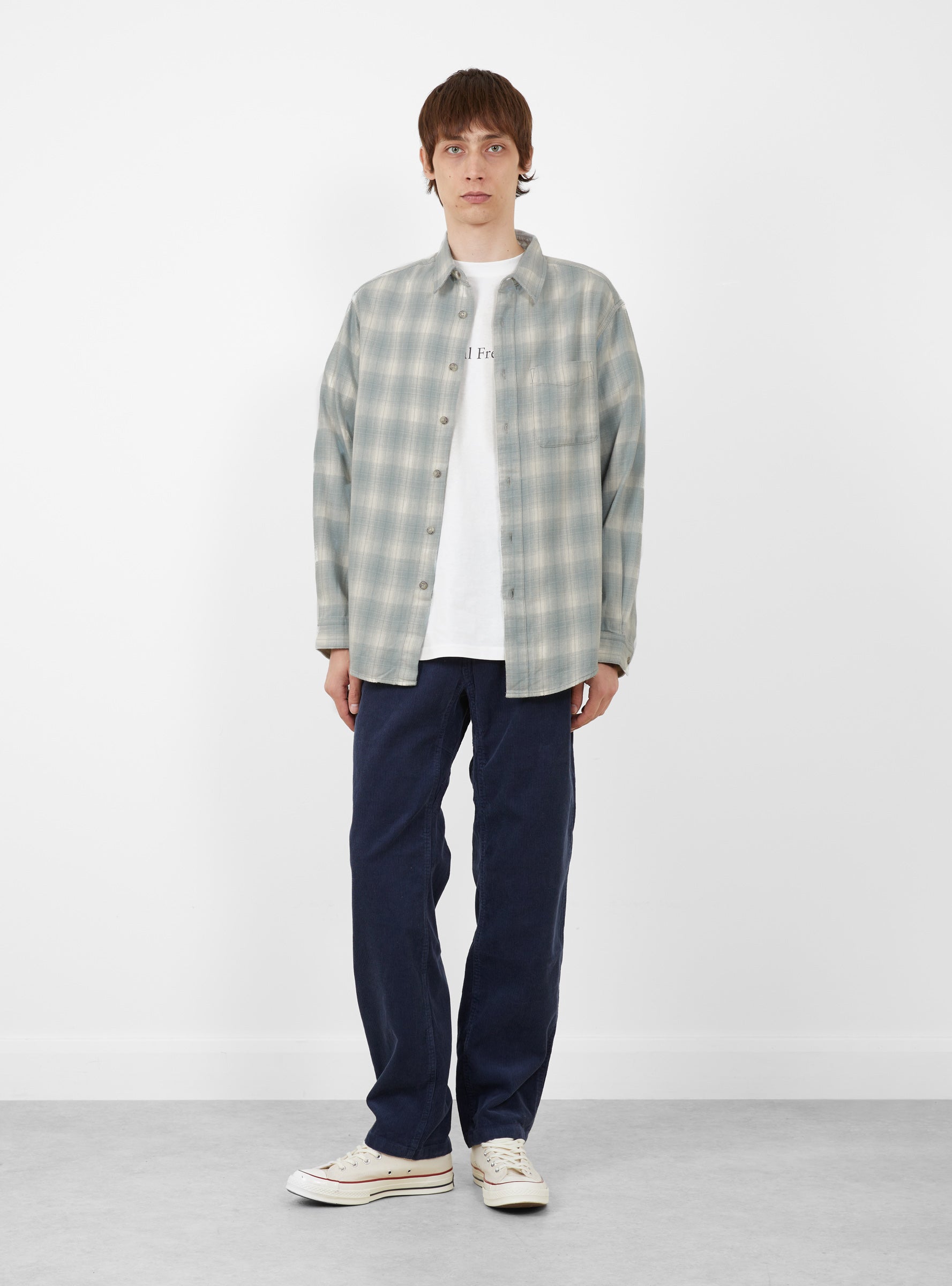 Corduroy Gramicci Pant Dark Navy Gramicci (nodel front) at Couverture & The Garbstore