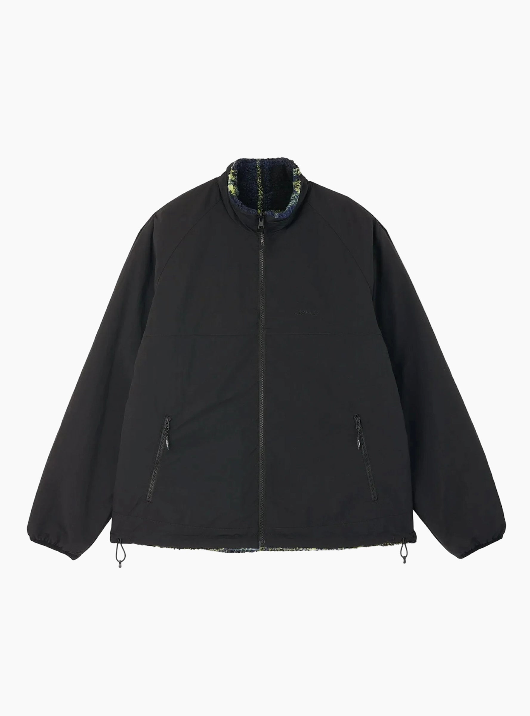 Reversible Sherpa Jacket Plaid & Black Gramicci (Front Reversed) at Couverture & The Garbstore