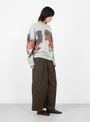Horse Sweatshirt Cream Cream WILD ANIMALS (model side) at Couverture & The Garbstore