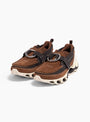 Wave Prophecy Ring Moc Chicory Coffee MIZUNO (Three-quarter Front View) at Couverture & The Garbstore