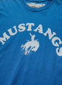 Good-Luck-Mustangs-Tee-Royal-Blue-ONE-OF-THESE-DAYS-(detail) at Couverture & The Garbstore