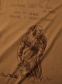 Return Again Tee Light Brown ONE OF THESE DAYS (Detail) at Couverture & The Garbstore