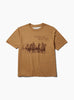 Return Again Tee Light Brown ONE OF THESE DAYS (Front) at Couverture & The Garbstore