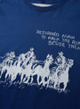 Return Again Tee Sun Faded Navy ONE OF THESE DAYS (Detail) at Couverture & The Garbstore