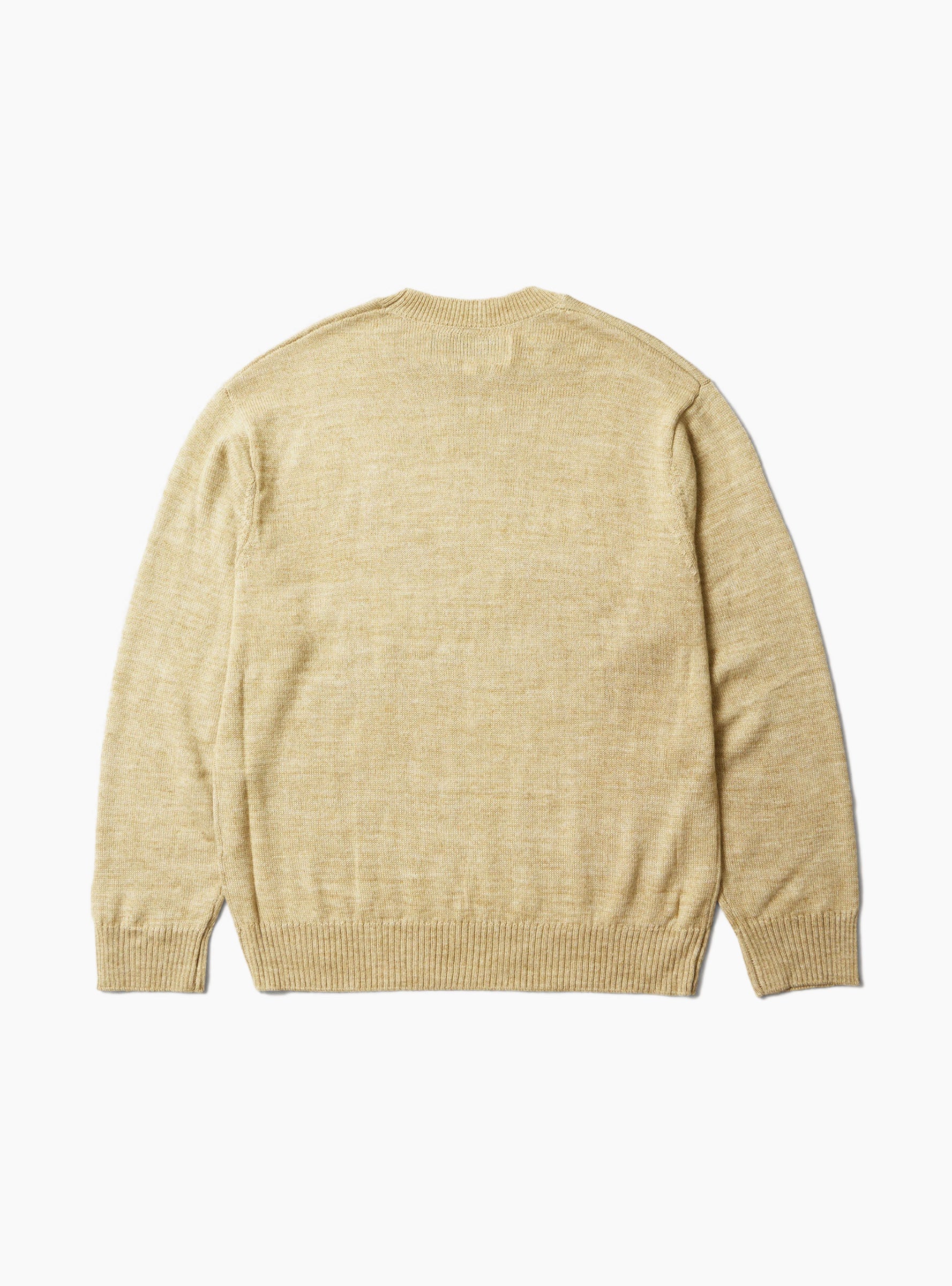 Just for a Moment Knit Sweater Oatmeal ONE OF THESE DAYS (Back) at Couverture & The Garbstore