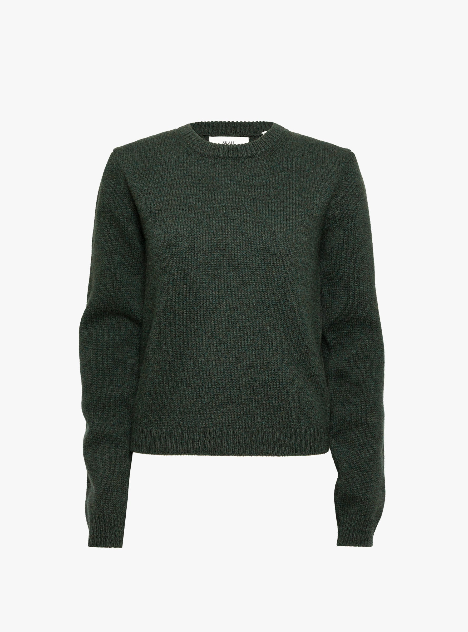 Rio Jumper Dark Green Dark Green SKALL (ghost front) at Couverture & The Garbstore