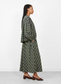 Cilla_Shirt_Green_and_White_Check_Green_and_White_Check_SKALL_model_side at Couverture & The Garbstore