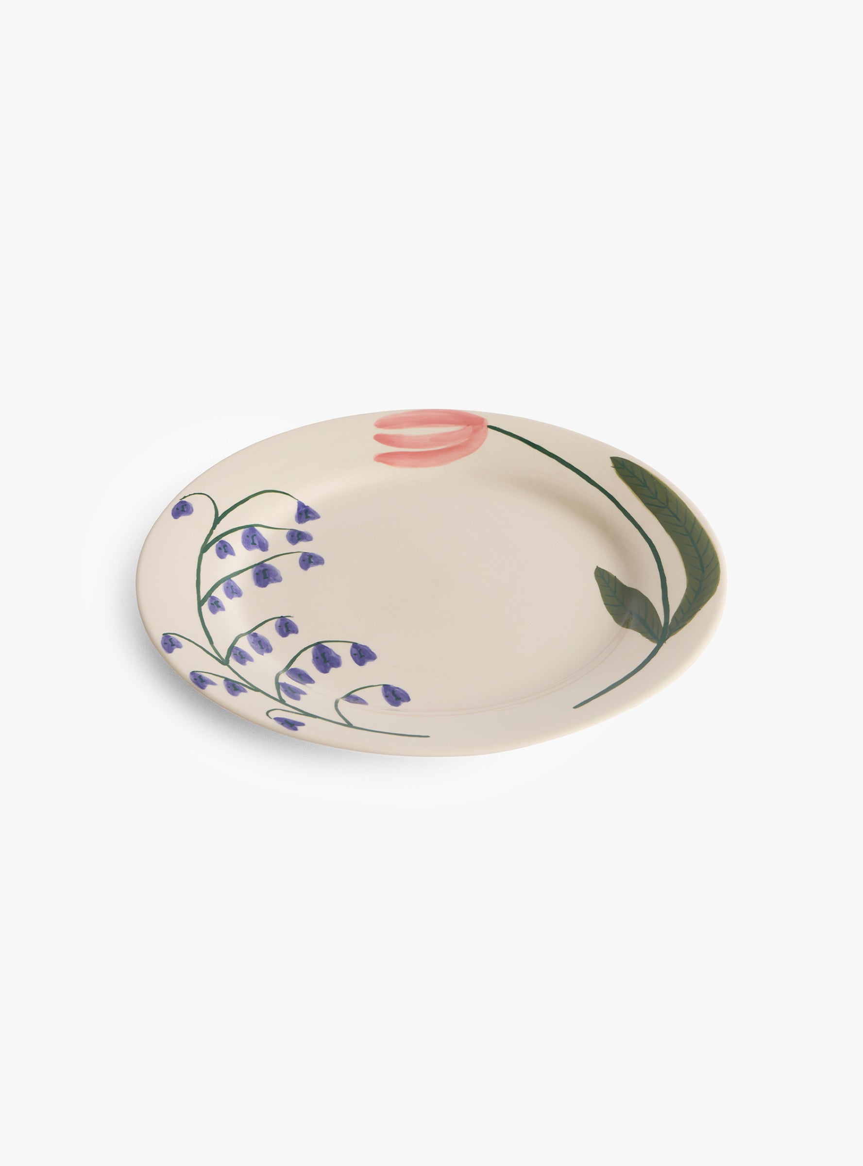 La Pittura Klokkeblomst plate 24cm Klokkeblomst Hay (front view) at Couverture & The Garbstore
