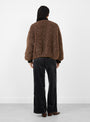 Jalli Jacket Dark Roast Dark Roast BELLEROSE (model back) at Couverture & The Garbstore