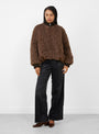 Jalli Jacket Dark Roast Dark Roast BELLEROSE (model front) at Couverture & The Garbstore