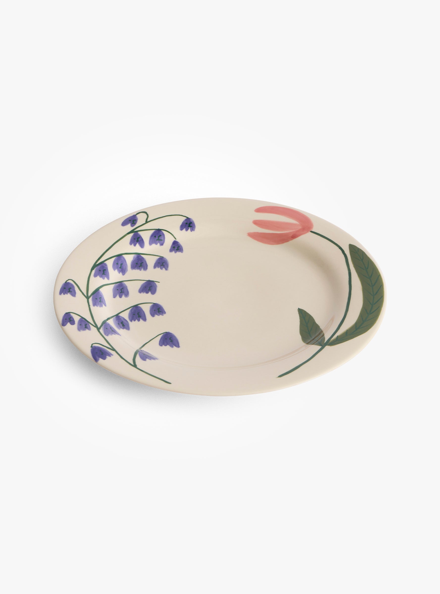 La Pittura Klokkeblomst plate 28cm Klokkeblomst Hay (front view) at Couverture & The Garbstore