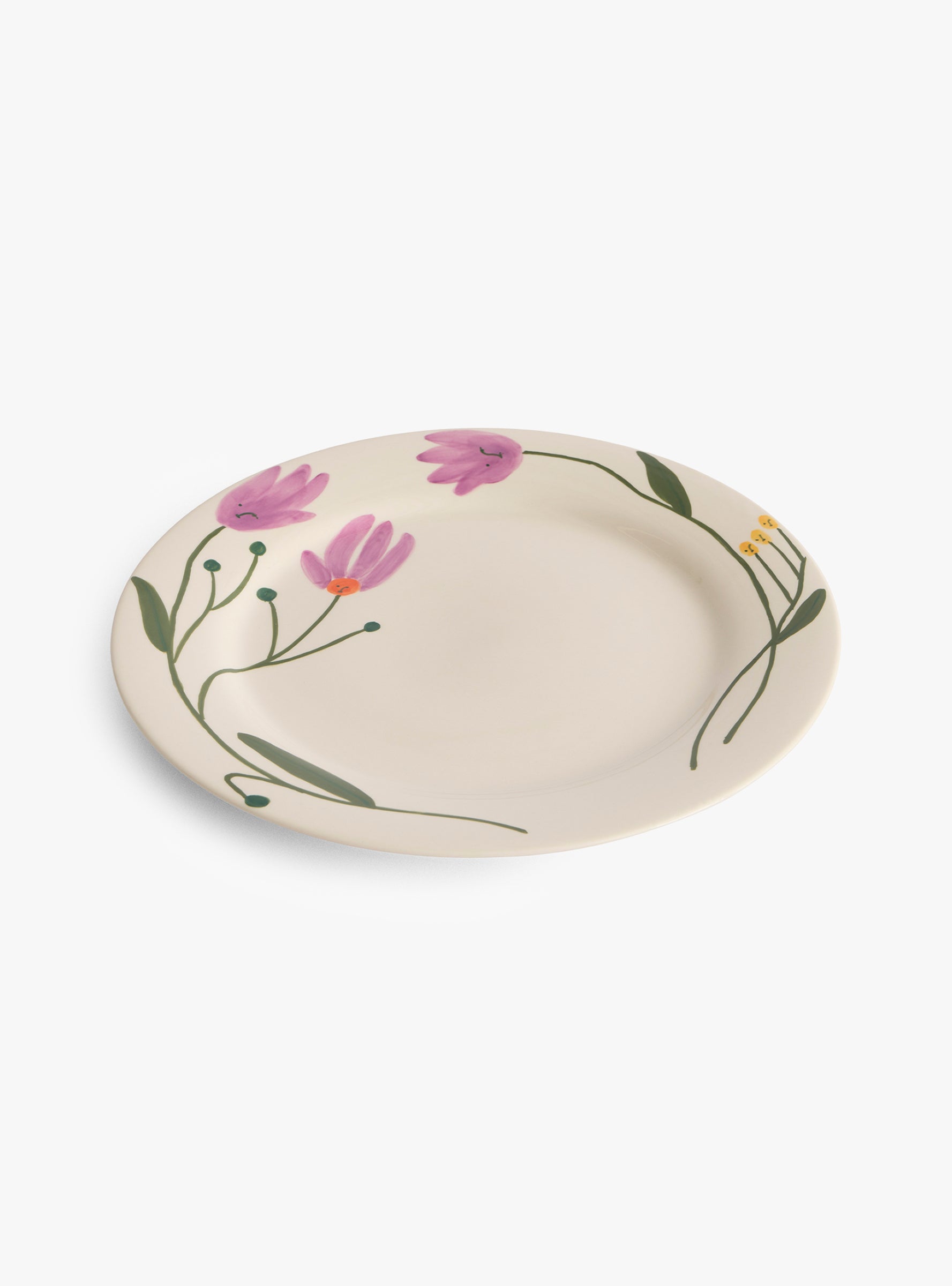 La Pittura Crocus plate 28cm Crocus Hay (front view) at Couverture & The Garbstore