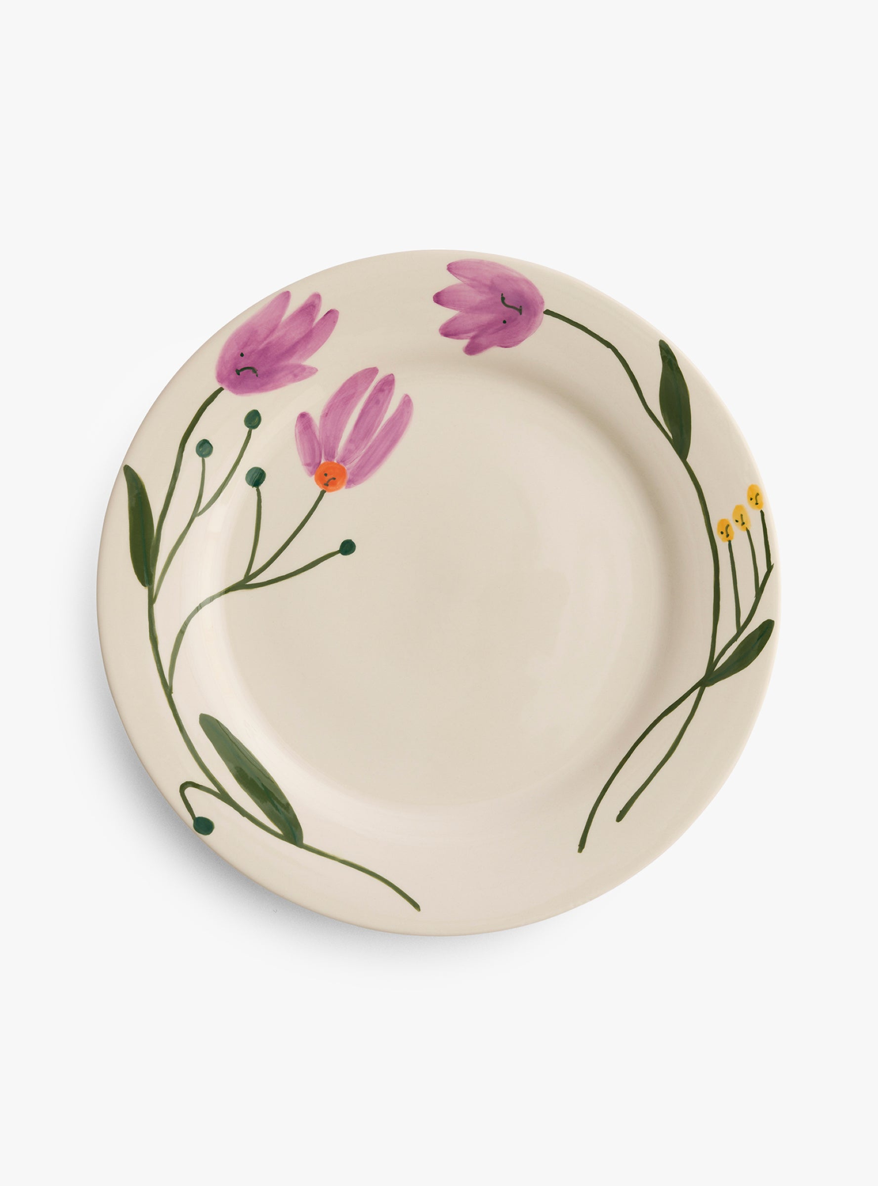 La Pittura Crocus plate 28cm Crocus Hay (top view) at Couverture & The Garbstore
