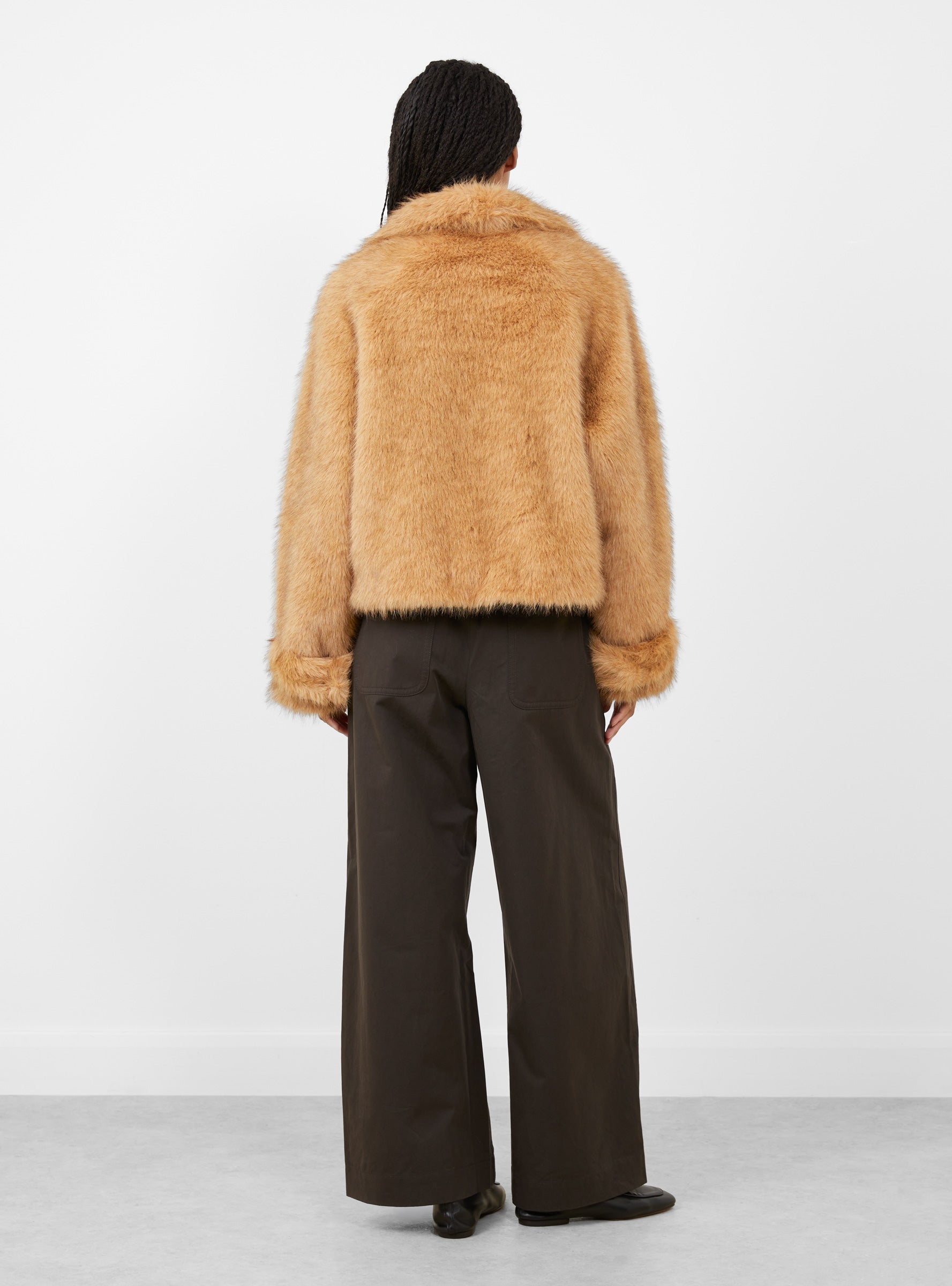 Elordi Jacket Ambre Ambre BELLEROSE (model back) at Couverture & The Garbstore