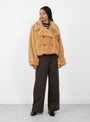 Elordi Jacket Ambre Ambre BELLEROSE (model front) at Couverture & The Garbstore