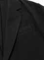 Fleece Easy Single Breasted Jacket Black SSSTEIN (pocket detail) at Couverture & The Garbstore