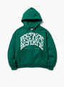 Campus Zip Hoodie Green ECSTATIC RESEARCH (front) at Couverture & The Garbstore
