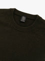 Innocent Cashmere Crewneck Olive BATONER (collar detail) at Couverture & The Garbstore
