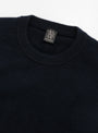 Innocent Cashmere Crewneck Navy BATONER (collar detail) at Couverture & The Garbstore