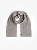 Solid Wool Muffler Grey BATONER (top view) at Couverture & The Garbstore