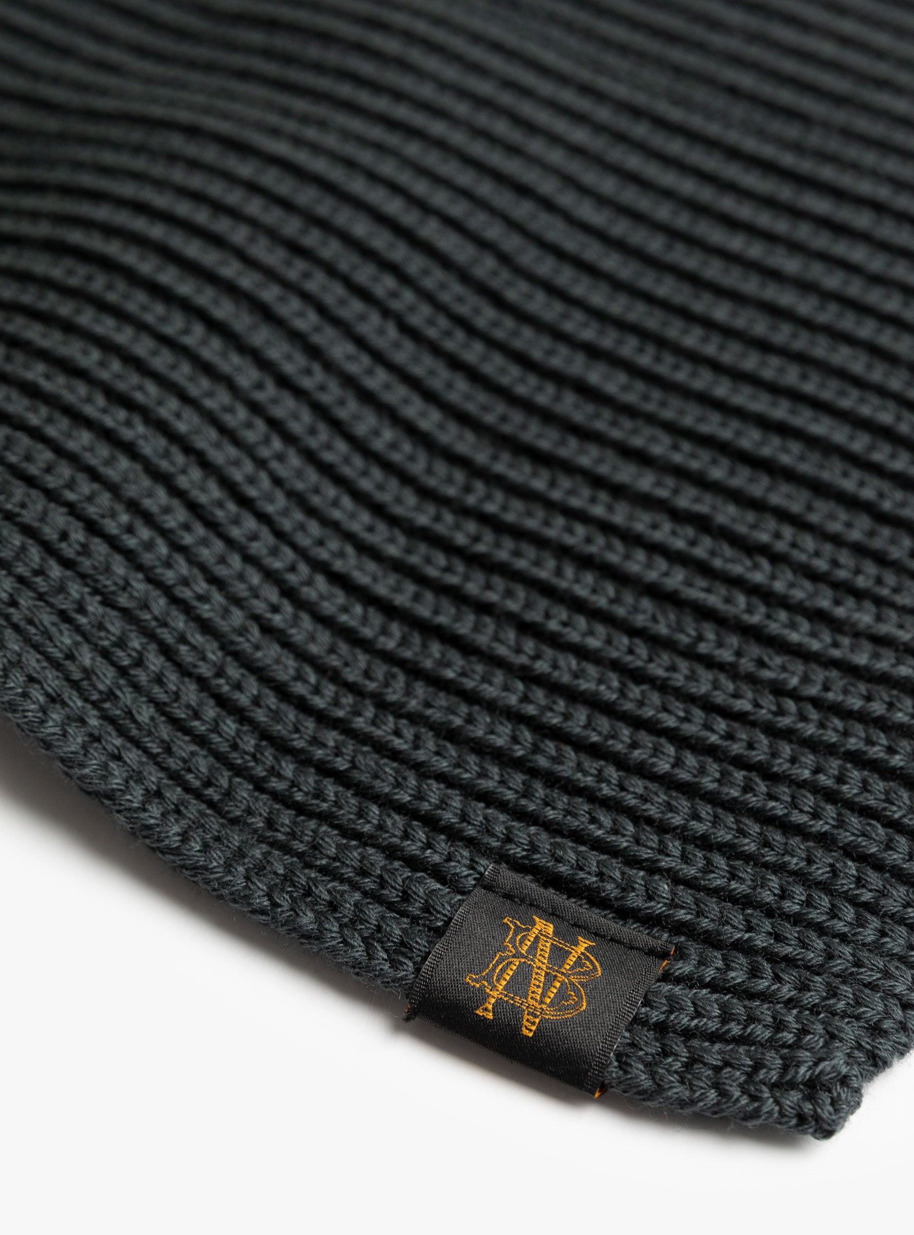 Solid Wool Muffler Forest BATONER (logo detail) at Couverture & The Garbstore