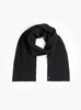 Solid Wool Muffler Navy BATONER (top view) at Couverture & The Garbstore