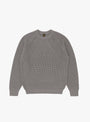 Signature Crewneck Grey BATONER (front) at Couverture & The Garbstore