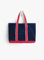 Seashore Tote Navy Navy R.CARRYALL (front) at Couverture & The Garbstore