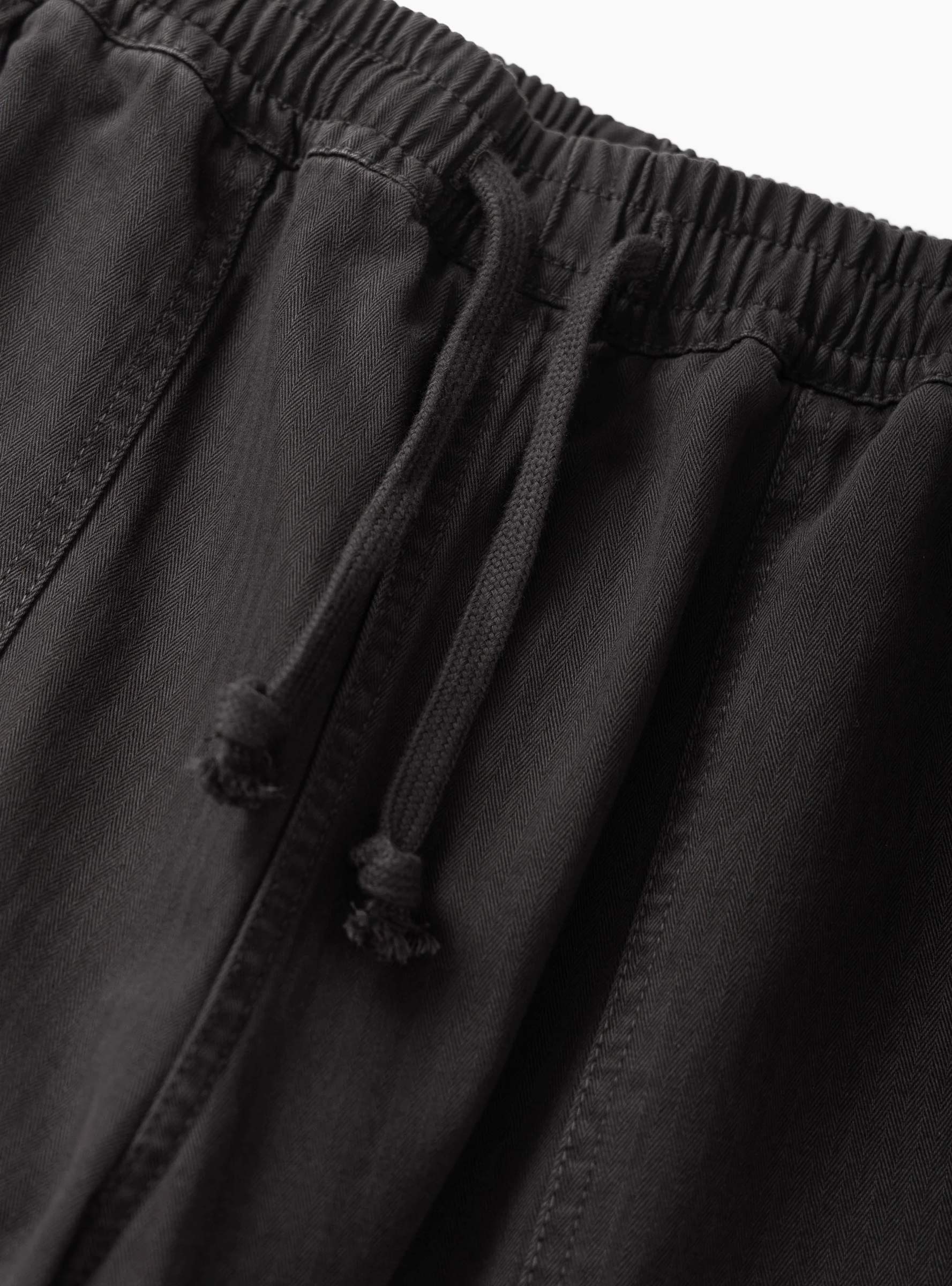 Pigment HBT Chef Pants Black Service Works (Drawstrings detail) at Couverture & The Garbstore