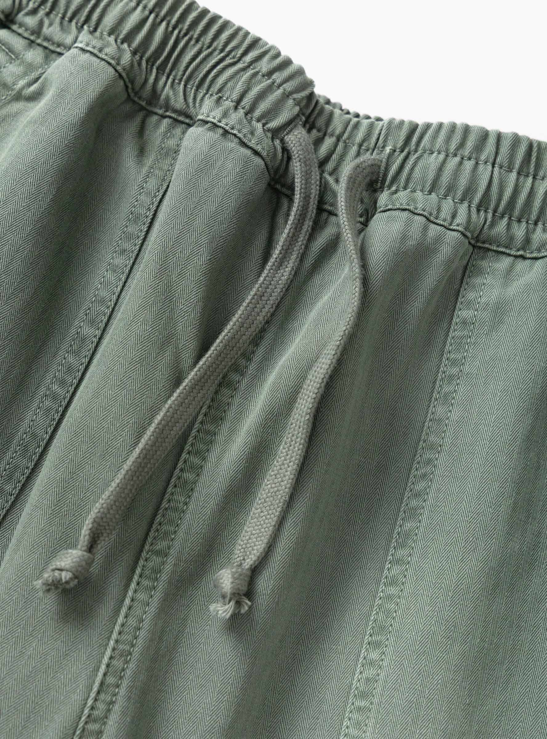 Pigment HBT Chef Pants Olive Service Works (Drawstrings detail) at Couverture & The Garbstore