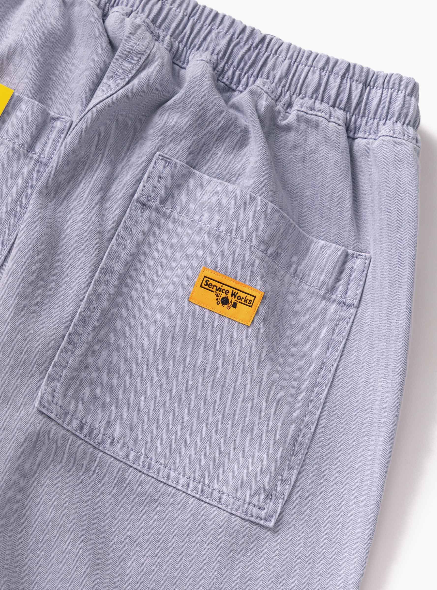 Pigment HBT Chef Pants Lavender Service Works (Pocket detail) at Couverture & The Garbstore