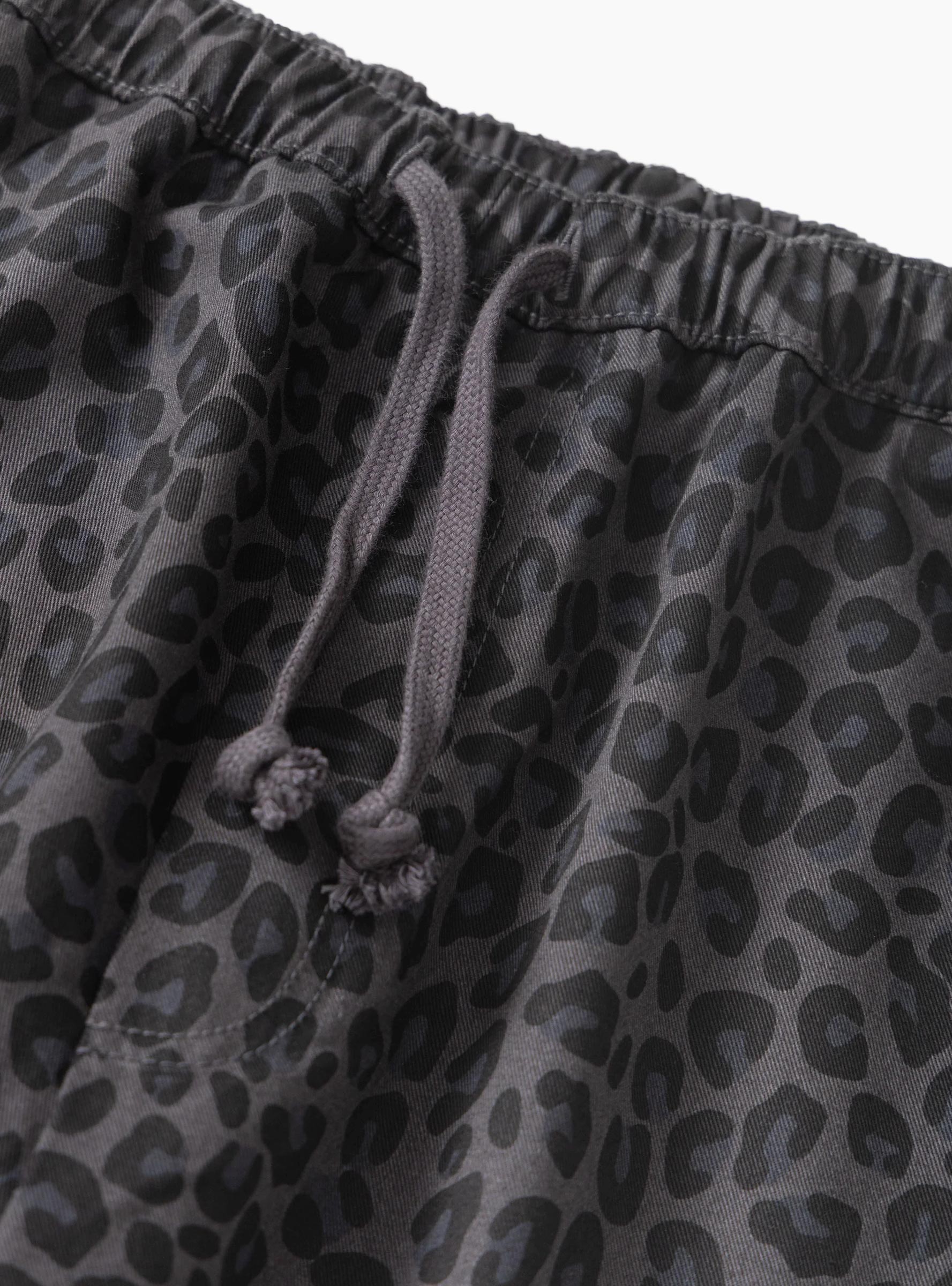 Patterned Easy Chef Pants Black Leopard Service Works (Drawstrings detail) at Couverture & The Garbstore
