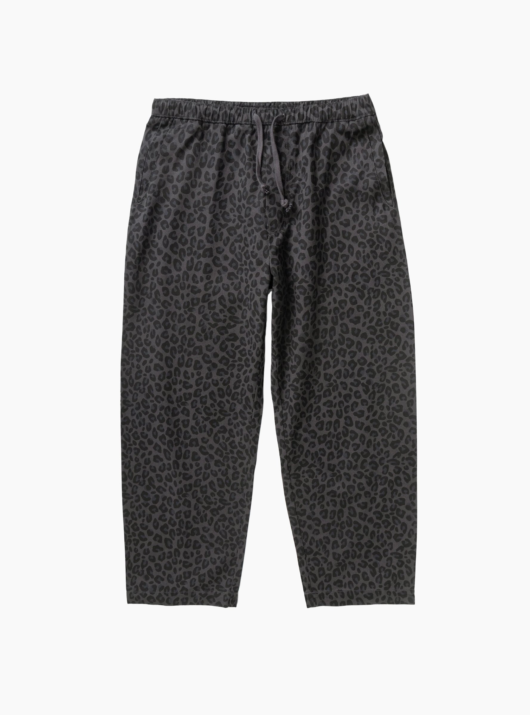 Patterned Easy Chef Pants Black Leopard Service Works (Front) at Couverture & The Garbstore