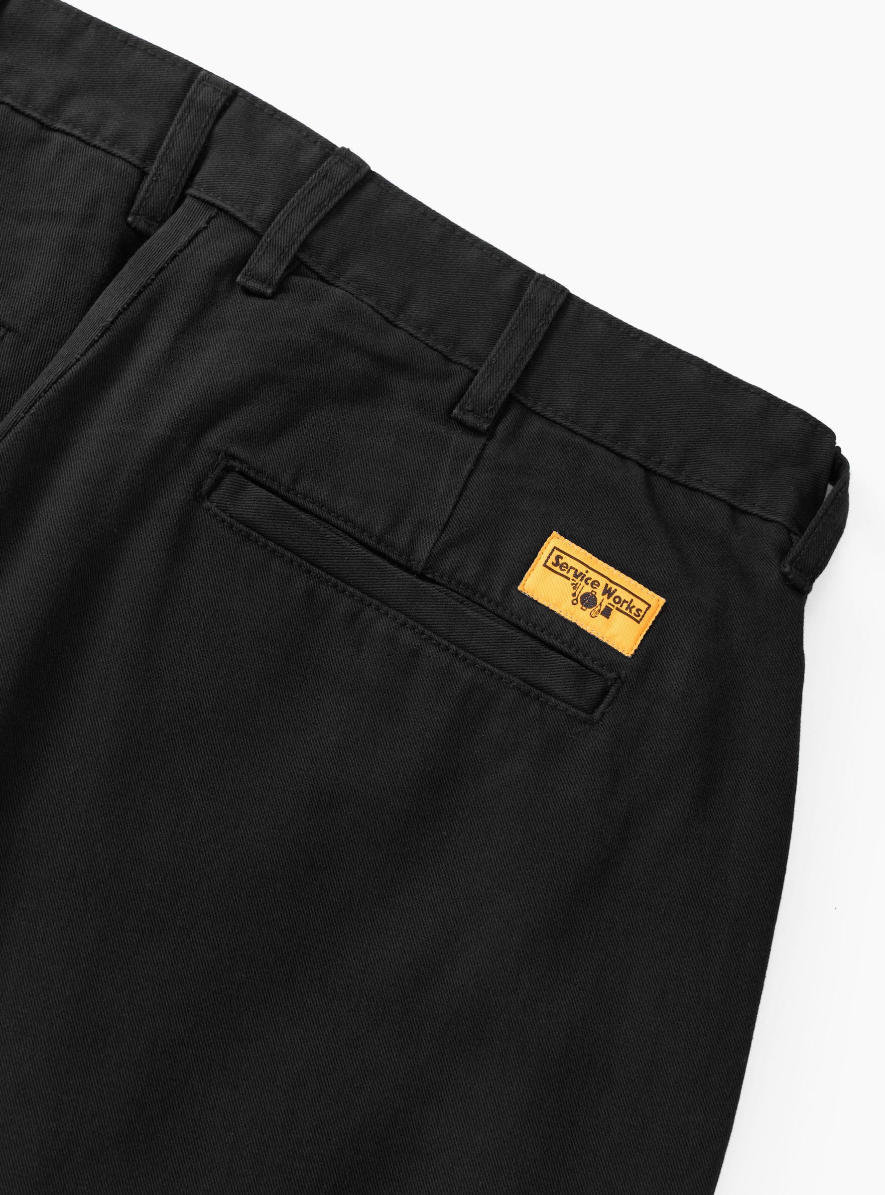 Twill Part Timer Pants Black Service Works (Pocket detail) at Couverture & The Garbstore