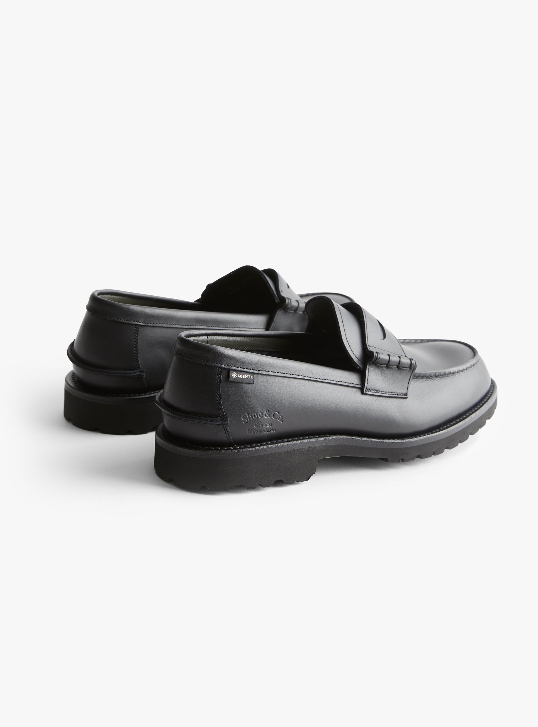 Beefroll Loafer Black Black REGAL SHOE & CO. (back) at Couverture & The Garbstore