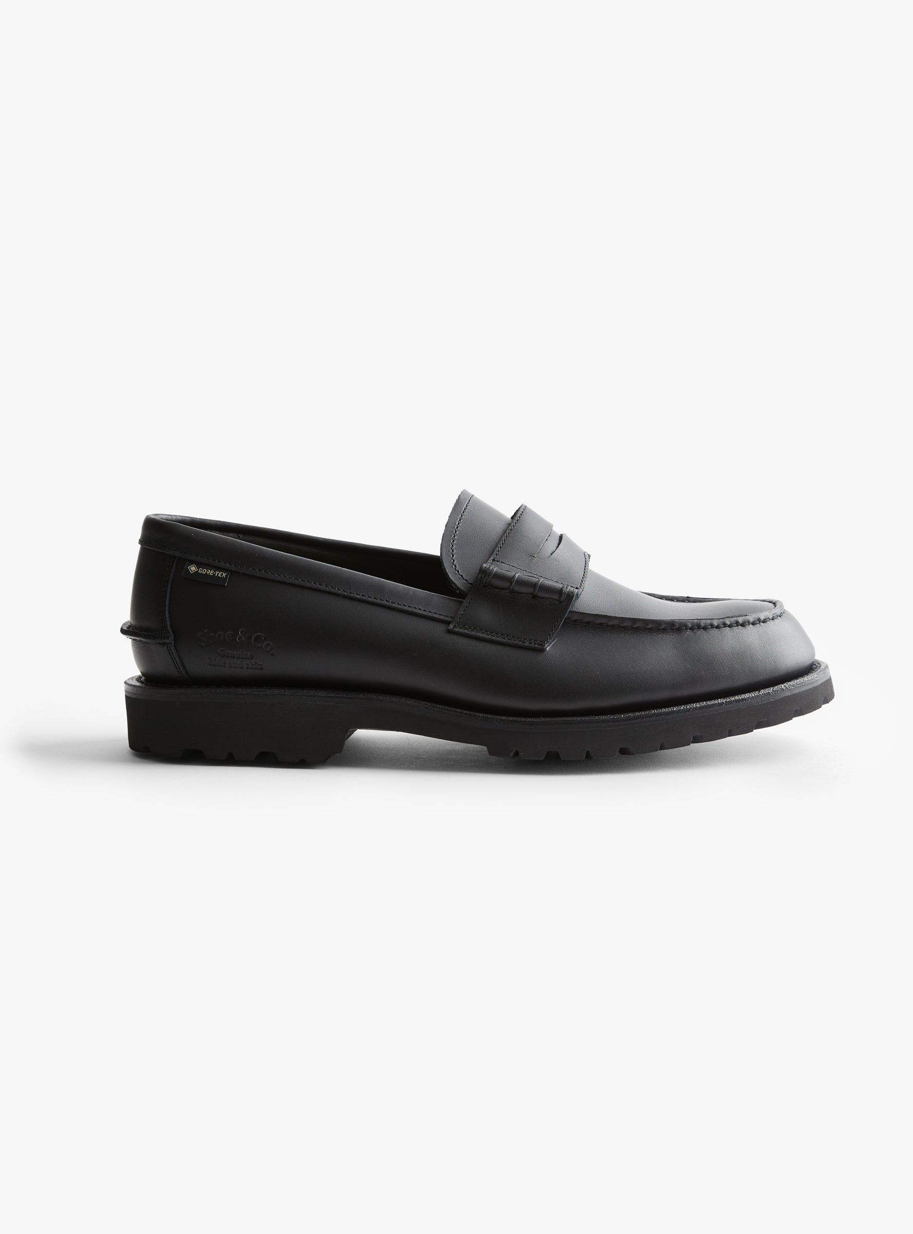 Beefroll Loafer Black Black REGAL SHOE & CO. (side view) at Couverture & The Garbstore