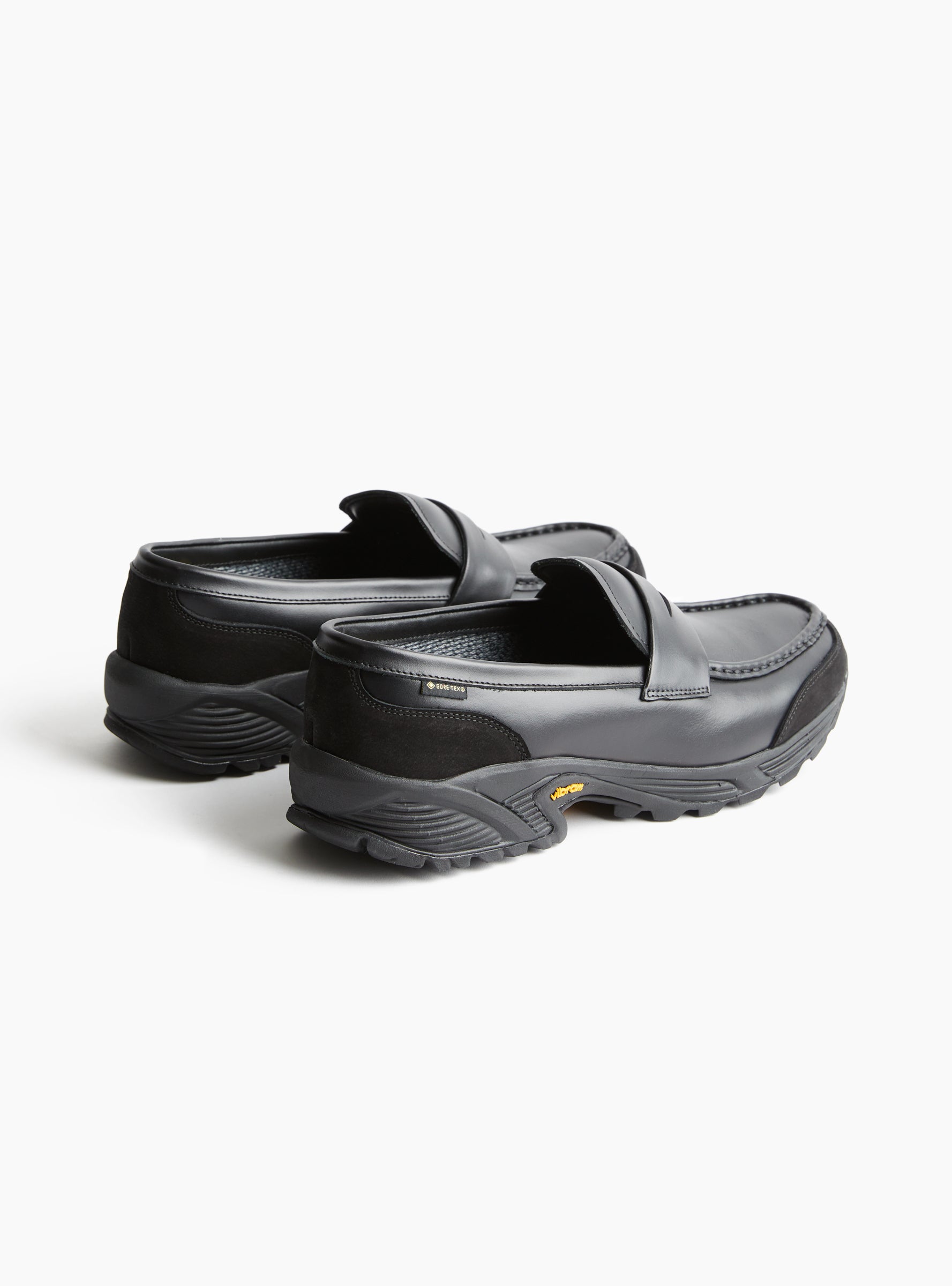GTX Loafer Black REGAL SHOE & CO. (three-quarter back view) at Couverture & The Garbstore