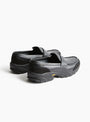 GTX Loafer Black REGAL SHOE & CO. (three-quarter back view) at Couverture & The Garbstore