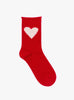 Love Cashmere Crew Sock Red Red Hansel From Basel (Front) at Couverture & The Garbstore