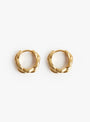 Modern Wave Everyday Earrings Vermeil Vermeil Isabella Etou (top view) at Couverture & The Garbstore