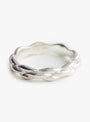 Modern-Wave-Thin-Ring-Silver-Silver-Isabella-Etou-(detail) at Couverture & The Garbstore