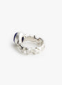 Lapis Lazuil Crush Ring Silver Silver Isabella Etou (back) at Couverture & The Garbstore