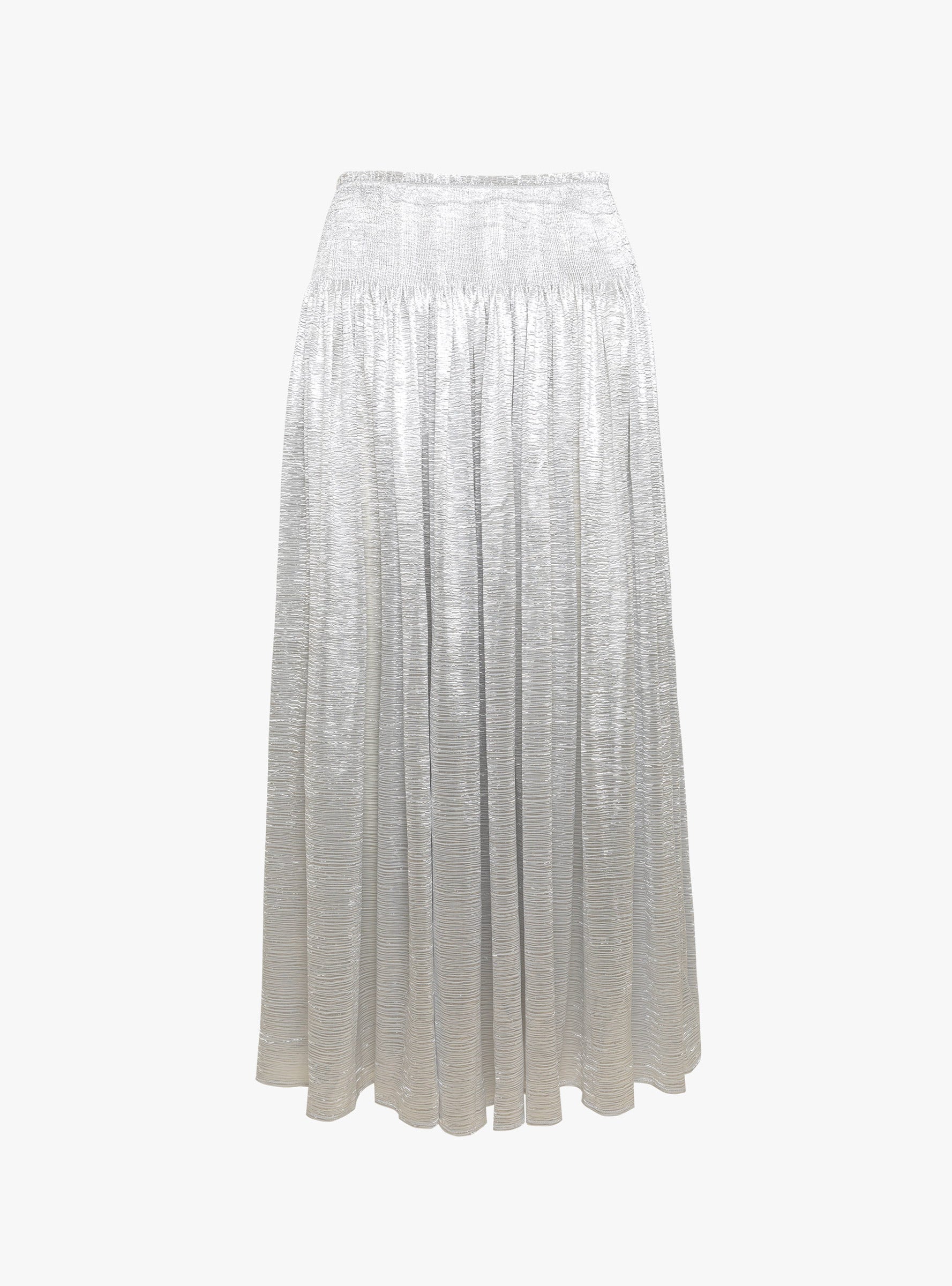 Bahiana Skirt Textured Silver Textured Silver RENATA BRENHA (ghost front) at Couverture & The Garbstore