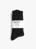 Organic Daily 3 Pack Crew Socks Black ROTOTO (packaged) at Couverture & The Garbstore