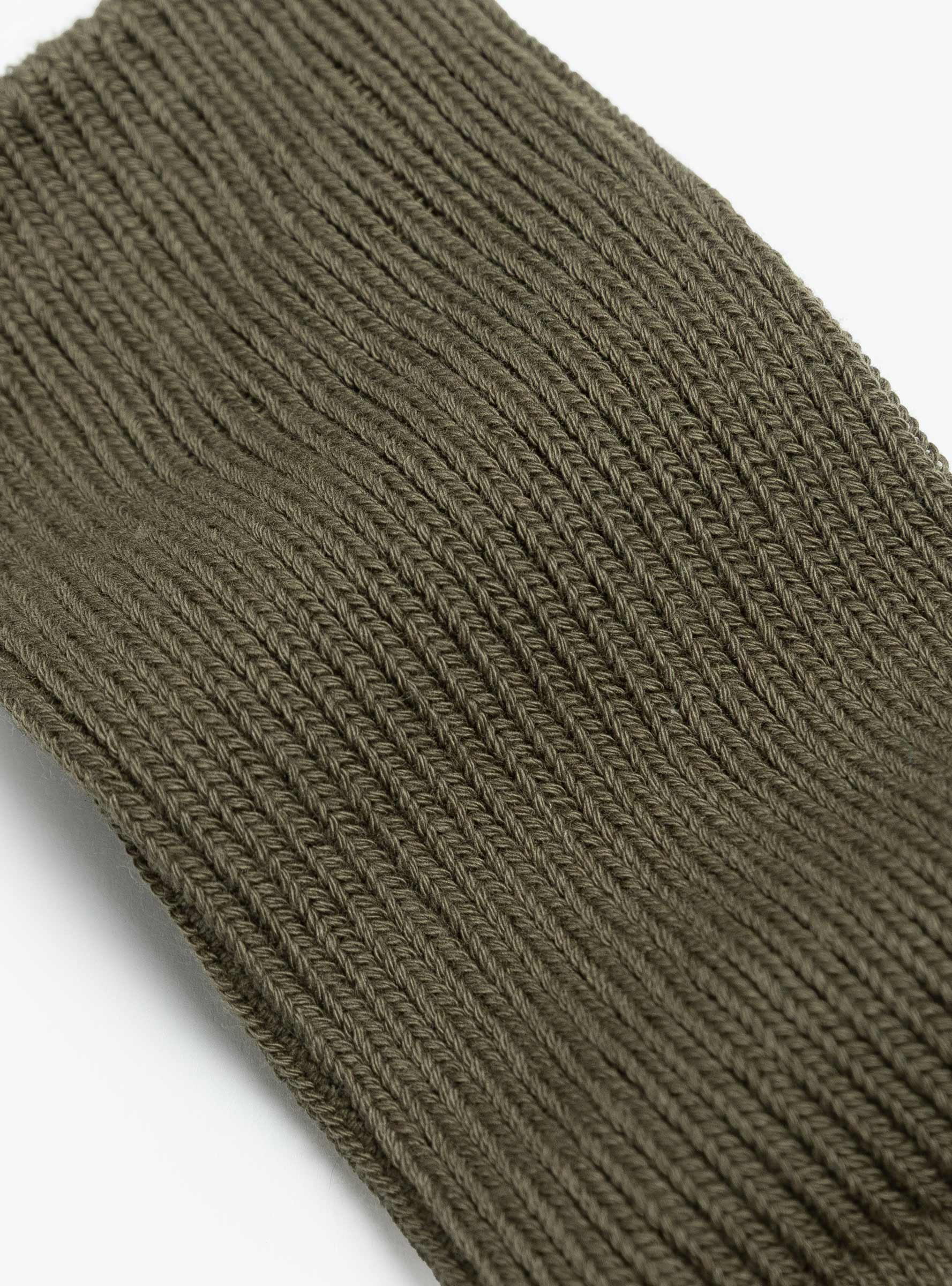 Organic Daily 3 Pack Crew Socks Khaki Tones ROTOTO (detail) at Couverture & The Garbstore