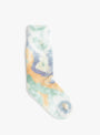 Tie Dye Pile Socks Green, Light Pink & Purple ROTOTO (reversed) at Couverture & The Garbstore