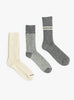 Recycled-Cotton-and-Wool-3-Pack-Grey-ROTOTO-(group-shot) at Couverture & The Garbstore